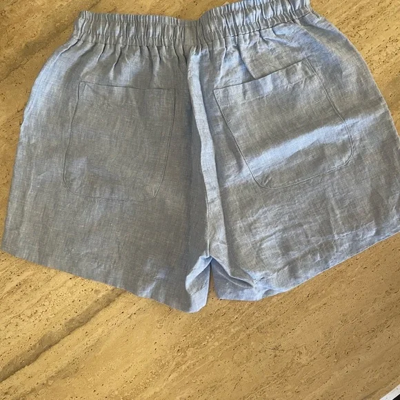NWT Saks Fifth Avenue linen blend shorts - Picture 3 of 5